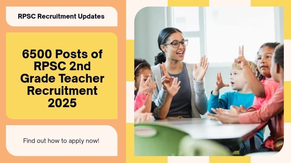 RPSC 2nd Grade Teacher Recruitment online 2025