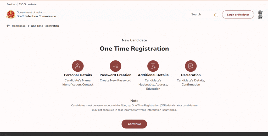SSC GD Constable Recruitment 2026 Online Form for 25,487 Posts