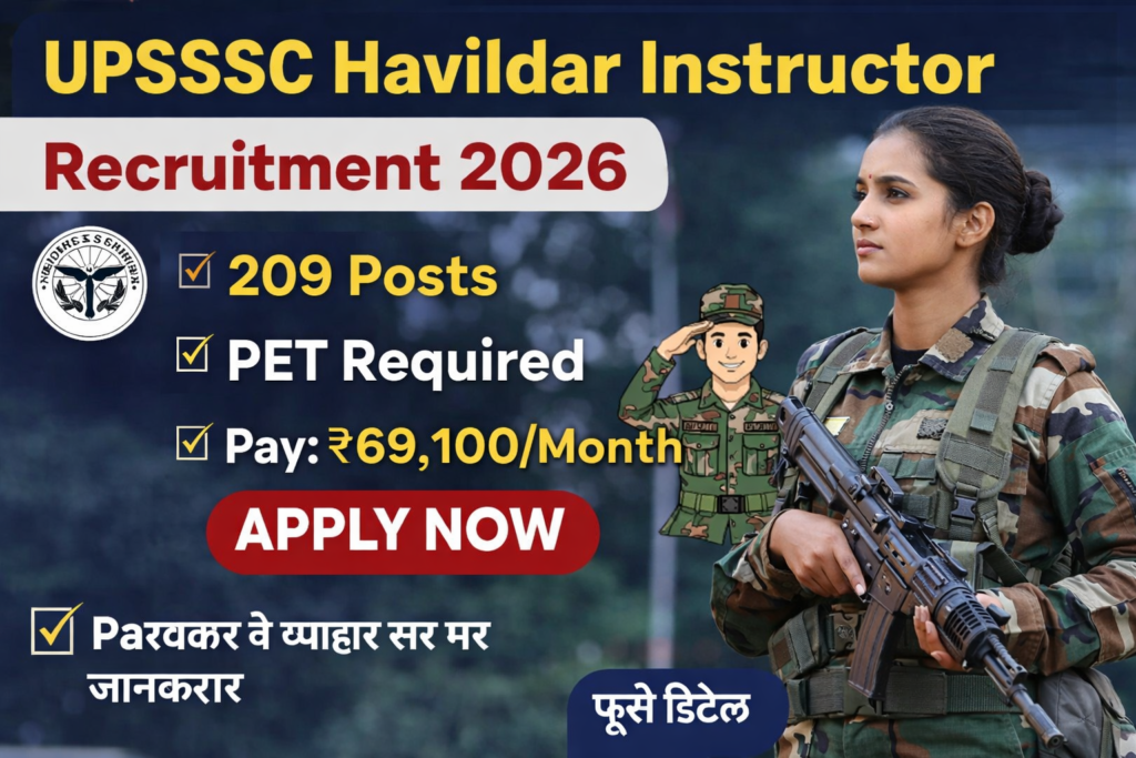 UPSSSC Havildar Instructor 2026 – Full Details, Eligibility, Dates, Apply Online Guide